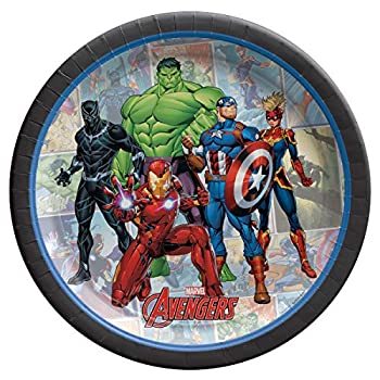 【中古】【輸入品・未使用】Marvel Avengers Powers Unite 7インチ ラウンドプレート|アトリエ絵利奈