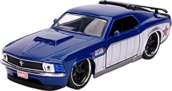 【中古】【インポート品・未当て嵌める】ダイキャストビークル マーベル・コミック ジェラルド・r・フォード マスタング (1970年式/ウィンター・ソルジャー) 1/32規模 車-ミニカー・トイカー