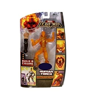 【中古】【輸入品・未使用】Marvel Legends Exclusive Ares BuildAFigure Wave Action Figure Human Torch