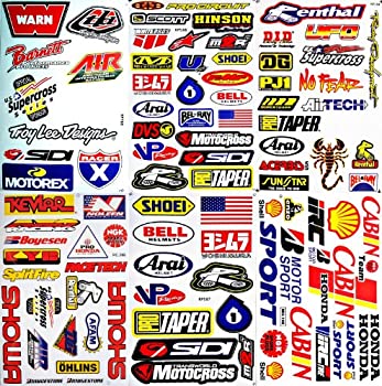 【中古】【輸入品・未使用】Dirt Bike Motorcycles Supercross Motocross ATV Lot 6 vinyl decals stickers D6015