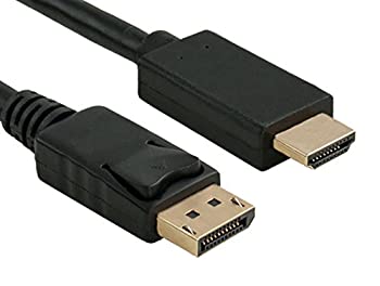 【中古】【インポート品・未当て嵌める】有線テレビLeader 6?フィートゴールドメッキプレミアムDisplayPort 1.2?to 4?K HDMI牡to牡有線テレビ