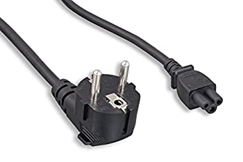 【中古】【インポート品・未当てはめる】Cablelera ZADA42SA-06 ヨーロピアンノートブックコード 90度繋ぎ IEC320 C5 6フート 18 AWG 250V ワット数有線テレビ
