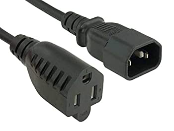 【中古】【39shop】【輸入品・未使用】Cable★Leader 18 AWG モニター電源アダプタコード (NEMA 5-15R - IEC320 C14) UL規格 (6フィート(1パック)（新古品）｜アトリエ絵利奈
