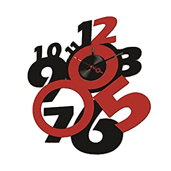 【中古】【輸入品・未使用】Modern Home Self Adhesive DIY 3D Wall Clock - Crazy Eight