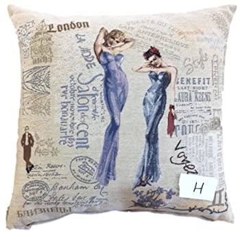 【中古】【輸入品・未使用】Tacheホームファッション1pc-cc-1351?1?Piece Sistersスロー枕クッションカバー、マルチカラー、18?x 18?\