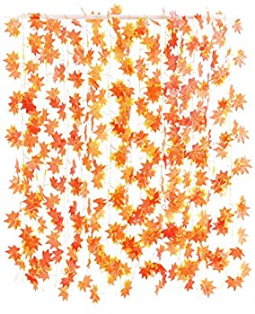 【中古】【輸入品・未使用】artfen 5点Autumn Maple Leaf Vines人工シルクガーランドHanging植物ホームウェディング壁パーティー各36リーフ7.8?Ft LongステレオPerceptionで