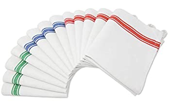【中古】【39shop】【輸入品・未使用】超吸収性キッチンディッシュタオル★ヴィンテージデザインでキッチンの装飾に 100%天然コットンのキッチンタオル (サイズ:25.5 x 15.5インチ)、6（新古品）｜アトリエ絵利奈