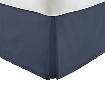 【中古】【39shop】【輸入品・未使用】ienjoy★Home プレミアムプリーツダストフリルベッドスカート ツイン ブルー IEH-BEDSKIRT-TWIN-NAVY(新古品)|アトリエ絵利奈