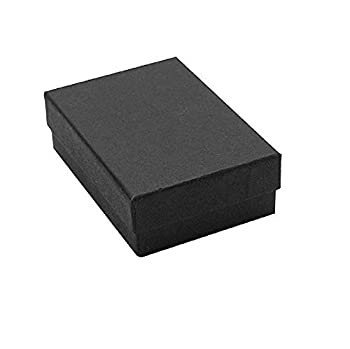 【中古】【39shop】【輸入品・未使用】50パックコットンFilledブラックマットカラージュエリーギフトと小売ボックスジュエリーペンダントイヤリングネックレスブレスレットギフトパッ（新古品）｜アトリエ絵利奈