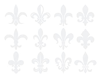 【中古】【輸入品・未使用】Fleur du Lis ユリの紋章 壁用デカール 24\