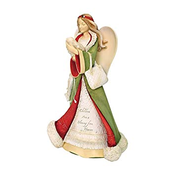 【中古】【インポート品・未当て嵌める】Enesco クリスマスハート型は仕合わせの飾りつけ 7.91in マルチ色つや
