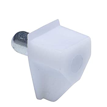 【中古】【輸入品・未使用】5?mmブラケットスタイルキャビネットシェルフサポートPegs w/Roundedフロント 25 ホワイト SS-PlaBra-5mm-Wh-25