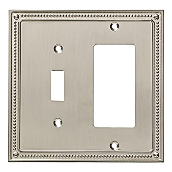 【中古】【39shop】【輸入品・未使用】Franklin真鍮クラシックビーズ付きスイッチ/★Decorator壁スイッチプレート/プレート/カバー シルバー W35063-SN-C 1(新古品)|アトリエ絵利奈