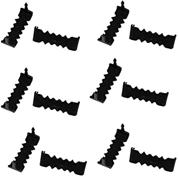 【中古】【39shop】【輸入品・未使用】小さな1?"★noネイルSawtooth画像Hangers???ブラック酸化100枚パック(新古品)|アトリエ絵利奈