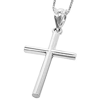 【中古】【39shop】【輸入品・未使用】スターリングシルバークロスネックレスペンダントwith★18?"ボックスチェーン（新古品）｜アトリエ絵利奈