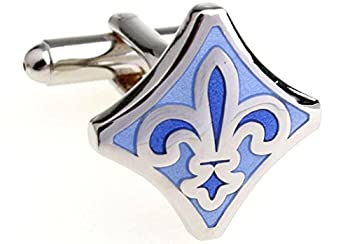 【中古】【39shop】【輸入品・未使用】mrcuff★fleur-de-lys Fleur De LisペアCufflinks in a Presentationギフトボックス&ポリッシュクロス（新古品）｜アトリエ絵利奈