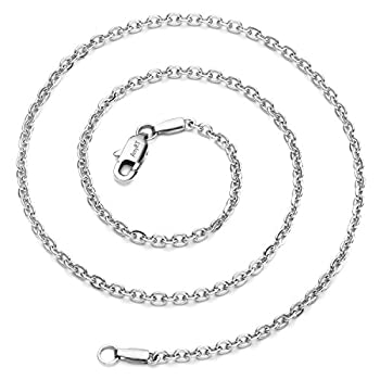 【中古】【39shop】【輸入品・未使用】(26.0★inches) - AmyRT Jewellery 3mm Titanium Steel Cable Chain Silver Necklaces for Women 18"- 30"（新古品）｜アトリエ絵利奈