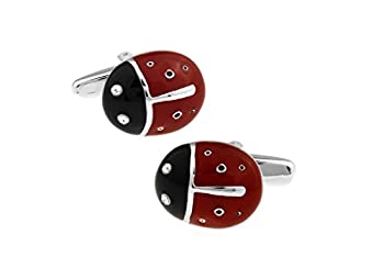 【中古】【39shop】【輸入品・未使用】mrcuffテントウムシペアCufflinks★in a Presentationギフトボックス&ポリッシュクロス(新古品)|アトリエ絵利奈