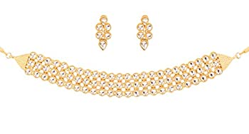 【中古】【39shop】【輸入品・未使用】Touchstone★Indian Bollywood従来ムガルKundan Polkiブライダルデザイナージュエリーチョーカーネックレスセットレディースinゴールドトーン ゴ(新古品)|アトリエ絵利奈