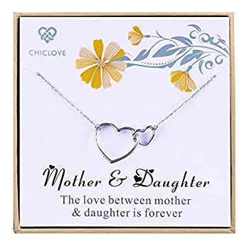 【中古】【39shop】【輸入品・未使用】Chiclove★Gift Mom 母娘ネックレス 925スターリングシルバーインターロッキングハート(新古品)|アトリエ絵利奈