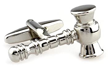 【中古】【39shop】【輸入品・未使用】MRCUFF★小槌/木槌のカフスボタン ペア 裁判官/弁護士/石工 ギフトボックス&磨き布(新古品)|アトリエ絵利奈