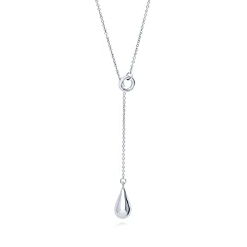 【中古】【輸入品・未使用】BERRICLEロジウムメッキスターリングシルバーティアドロップファッションLariat Necklace 16?\