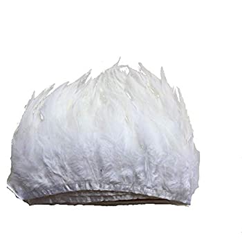 【中古】【39shop】【輸入品・未使用】Shekyeon★2yards Rooster Hackle Feather Trim Dress Decoration (White) by Shekyeon（新古品）｜アトリエ絵利奈