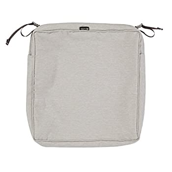【中古】【輸入品・未使用】クラシックアクセサリーMontlake Patioシートクッションスリップカバー、Heather Grey、21x21x3