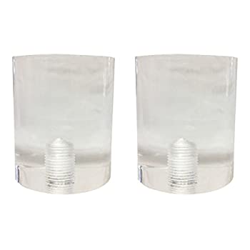 【中古】【輸入品・未使用】ロイヤルデザインショート円柱Clear Luciteランプフィニアル Single クリア F-5035L-1