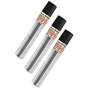 【中古】【輸入品・未使用】Pentel Lead Refills 0.5mm 2B Black 12 Leads per Tube (C505-2B) - Pack of 3 by Pentel