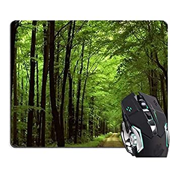 【中古】【輸入品・未使用】Deep In The Forest Thick Green Vegetation Tree Nature Mouse Pad Mat