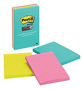 【中古】【輸入品・未使用】Post-it　強粘着ふせん、5インチ x 8インチ 3 Pads