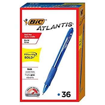 【中古】【輸入品・未使用】BIC ベロシティ ボールド ノック式ボールペン ブルー 36本入り 12,324円