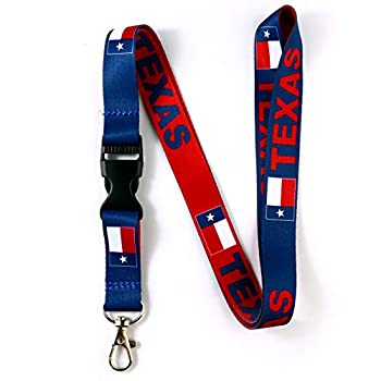 【中古】【輸入品・未使用】Texas Flagリバーシブルブルー/レッドLanyard with Clip forキーIDバッジまたはと着脱バックル 1 Lanyard