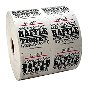 【中古】【輸入品・未使用】MUNCIE NOVELTY COMPANY 抽選券 ホワイト 1ロール1000枚