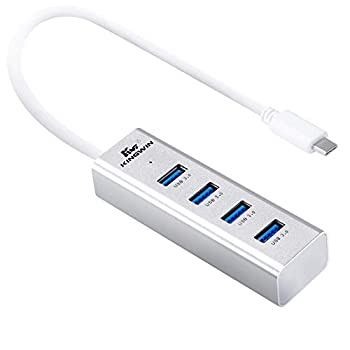 【中古】【39shop】【輸入品・未使用】Kingwin★KWZ-400-C USB 3.1 Type-Cアルミ製4ポートUSB 3.0ハブコンポーネント(新古品)|アトリエ絵利奈
