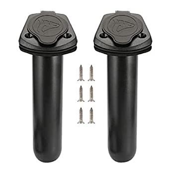 【中古】【輸入品・未使用】anndason 2個製カヤックデッキプラスチックフラッシュマウント釣りボートロッドホルダーとキャップカバー、釣りタックルアクセサリーツール