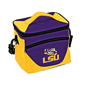 【中古】【インポート品・未当て嵌める】Logo Brands NCAA LSUタイガース ユニ一発やる 成年者用 ハーフタイム ランチクーラーバッグ フロントドライストレージポケットとショルダーストラ バッグ-アウトドア