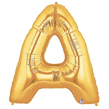 【中古】【輸入品・未使用】40インチ（90cm）レターバルーン　ゴールド　A　1枚/ロット