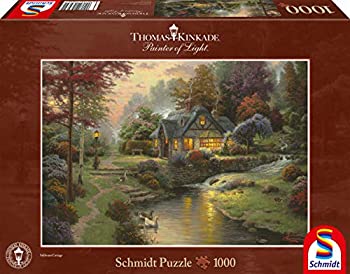 【中古】【インポート品・未当て嵌める】Thomas Kinkade Friedliche Abendstimmung 1.000 Teile