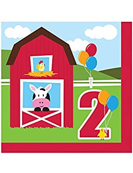 【中古】【輸入品・未使用】Creative Converting ファームハウス 楽しいランチョンナプキン 2歳誕生日 (18) ファームアニマル 納屋パーティー Luncheon FBA_662506 8,745円