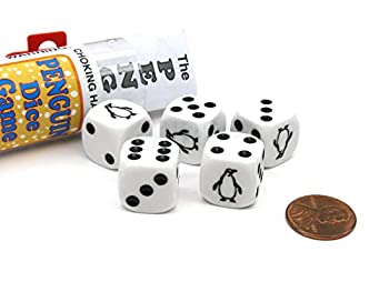 【中古】【輸入品・未使用】Penguin Dice Game with 5 Dice Travel Tube and Gaming Instructions