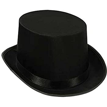 【中古】【39shop】【輸入品・未使用】Black★Satin Top Hat Magician Style Masquerade Party Accessory（新古品）｜アトリエ絵利奈
