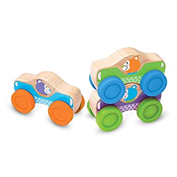 【中古】【輸入品・未使用】メリッサand Doug First Play Animal Stacking Cars、マルチカラー、1サイズ