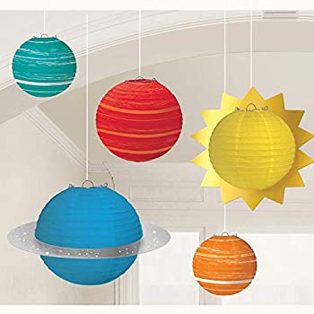 【中古】【輸入品・未使用】amscan Out of This World スペースランタン - 5個 ブラストオフ