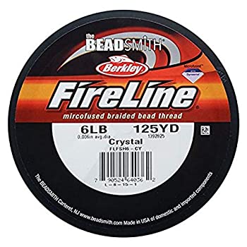 【中古】【39shop】【輸入品・未使用】Beadsmith★Fireline 編組ビーズスレッド 6ポンド 125ヤード (クリスタル)(新古品)|アトリエ絵利奈