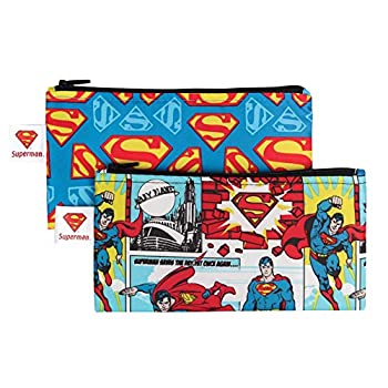 【中古】【インポート品・未当て嵌める】Bumkins Waterproof Snack Bag Superman Small 2 Count by Bumkins