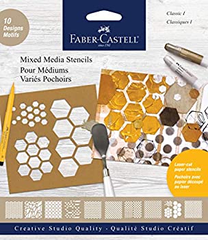 【中古】【輸入品・未使用】Faber - Castell　混合メディアペーパーステンシル グレイ FBR770600