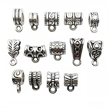 【中古】【輸入品・未使用】iloveDIYbeads メンズ 100グラム 混合アンティークチベットシルバー保釈チューブBeadsSpacerビーズ、ビーズ、ビーズハンガーフィットチャームブ