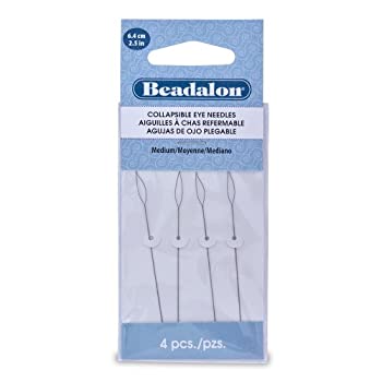 【中古】【39shop】【輸入品・未使用】Beadalon★Collapsible Eye Needles 2.5-Inch Medium by Artistic Wire（新古品）｜アトリエ絵利奈